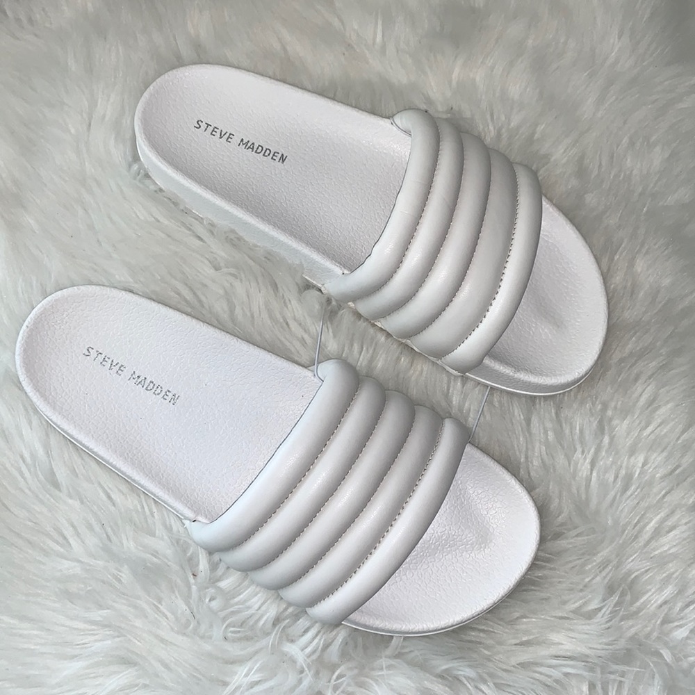 NWOB Steve Madden Slaye Puffer Slides 9